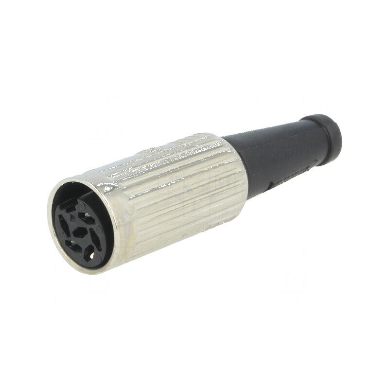 Conector DIN mufă mamă 5 pini 240° drept pe cablu | Electronic-mag.ro | Componente Electronice Conector DIN mufă mamă 5 pini 240° drept pe cablu | Electronic-mag.ro | Componente Electronice