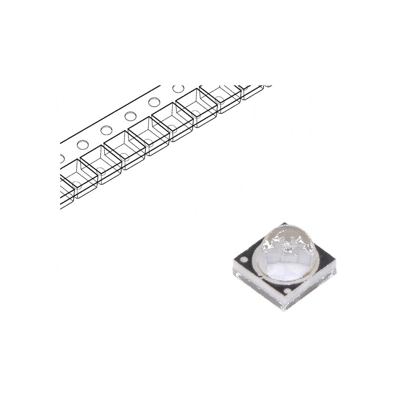 LED UV 1000mA 60° λd: 365-370nm 3W 3,3x3,3x2,48mm | Electronic-mag.ro | Componente Electronice LED UV 1000mA 60° λd: 365-370nm 3W 3,3x3,3x2,48mm | Electronic-mag.ro | Componente Electronice