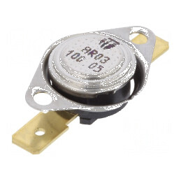 Termostat SPST-NC 100°C 16A 250VAC cu terminali 6,3mm | Electronic-mag.ro | Componente Electronice