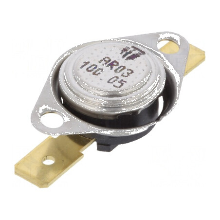 Termostat SPST-NC 100°C 16A 250VAC cu terminali 6,3mm | Electronic-mag.ro | Componente Electronice