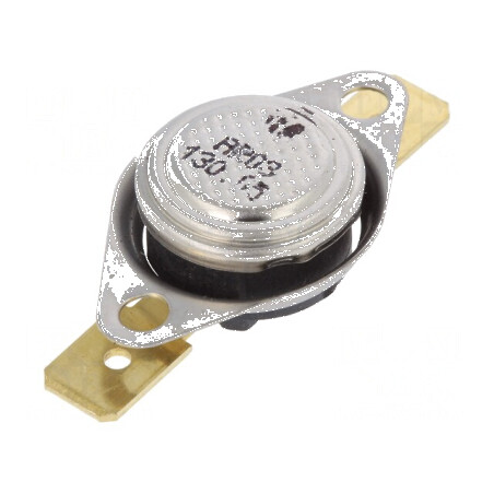 Termostat SPST-NC 130°C 16A 250VAC cu terminali 6,3mm | Electronic-mag.ro | Componente Electronice
