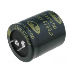 Condensator electrolitic SNAP-IN 4700uF 100VDC Ø35x40mm ±20% | Electronic-mag.ro | Componente Electronice