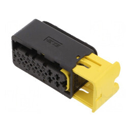 Conector automotive mufă mamă pe cablu PIN 16 neagră IP67 | Electronic-mag.ro | Componente Electronice