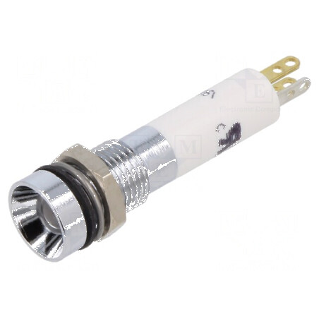 Lampă LED concav 24VDC roşu/verde/galben Ø9mm | Electronic-mag.ro | Componente Electronice