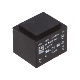Transformator încapsulat 2,6VA 230VAC 9V 289mA pentru PCB BVEI | Electronic-mag.ro | Componente Electronice