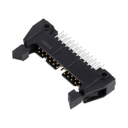 Conector IDC soclu tată 24 PIN cu ejector scurt THT | Electronic-mag.ro | Componente Electronice