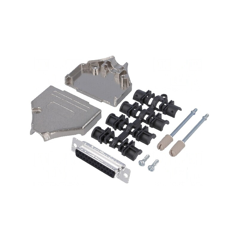 Mufă mamă D-Sub 25 pini drept lipire pe cablu - Kit complet | Electronic-mag.ro | Componente Electronice Mufă mamă D-Sub 25 pini drept lipire pe cablu - Kit complet | Electronic-mag.ro | Componente Electronice
