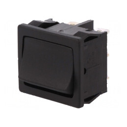 Rocker DPDT ON-ON 10A/250VAC Negru IP40 Fără 1804 | Electronic-mag.ro | Componente Electronice