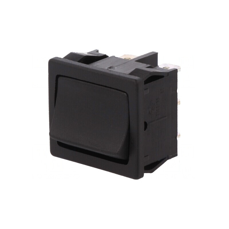 Rocker DPDT ON-ON 10A/250VAC Negru IP40 Fără 1804 | Electronic-mag.ro | Componente Electronice