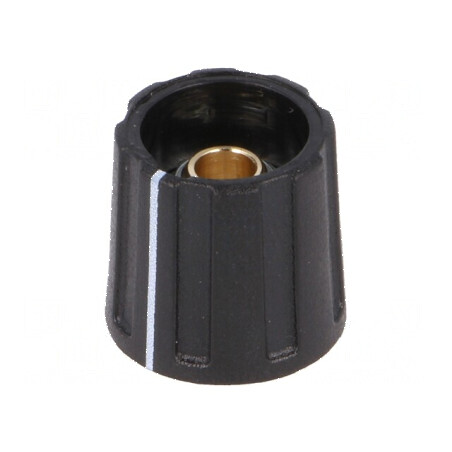 Buton rotativ ABS cu indicator Ø16x15,5mm negru | Electronic-mag.ro | Componente Electronice