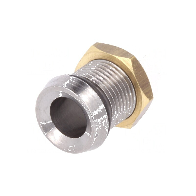 Montură încastrată LED 5mm crom metal IP66 15,5mm | Electronic-mag.ro | Componente Electronice