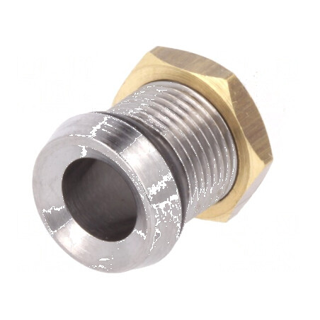 Montură încastrată LED 5mm crom metal IP66 15,5mm | Electronic-mag.ro | Componente Electronice