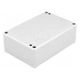 Carcasă universală ABS gri 80mm x 120mm x 41mm cu garnitură | Electronic-mag.ro | Componente Electronice