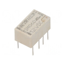 Releu electromagnetic DPDT 12VDC 5A 0,5A/125VAC THT | Electronic-mag.ro | Componente Electronice