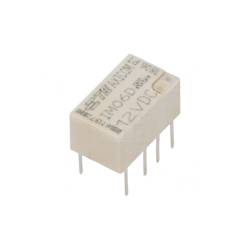 Releu electromagnetic DPDT 12VDC 5A 0,5A/125VAC THT | Electronic-mag.ro | Componente Electronice