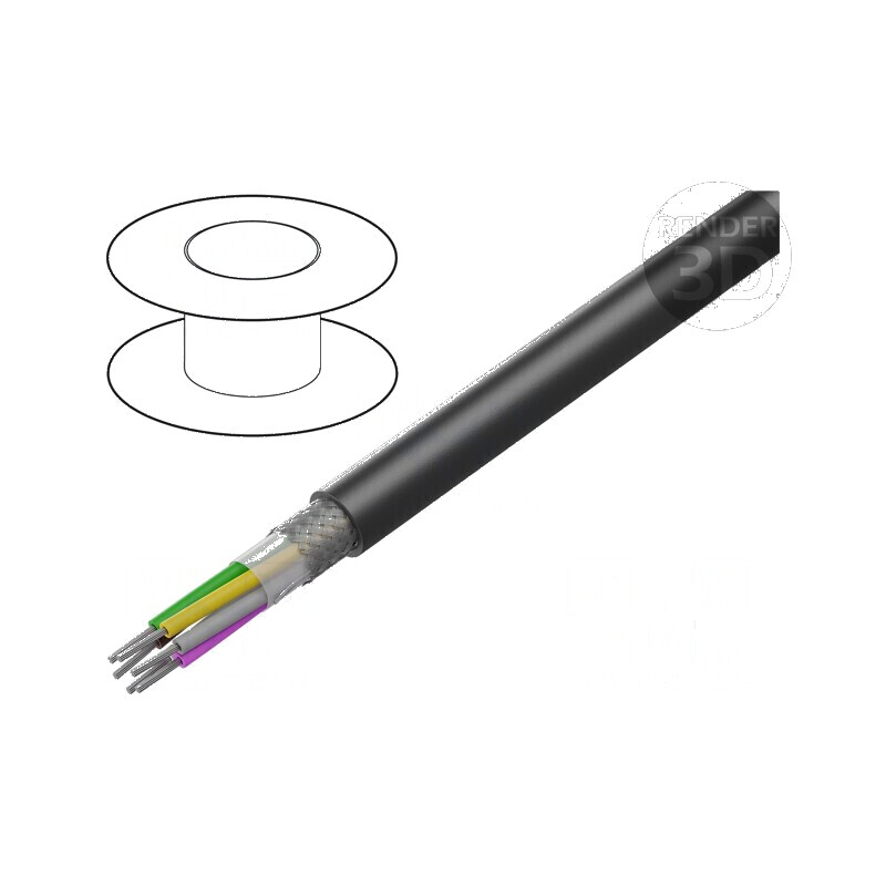 Cablu LiYCY UL 6x24AWG PVC negru 300V | Electronic-mag.ro | Componente Electronice Cablu LiYCY UL 6x24AWG PVC negru 300V | Electronic-mag.ro | Componente Electronice