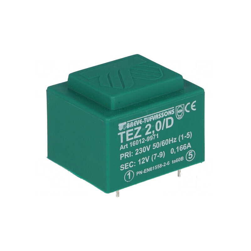 Transformator încapsulat 2VA 230VAC 12V 166,6mA PCB | Electronic-mag.ro | Componente Electronice Transformator încapsulat 2VA 230VAC 12V 166,6mA PCB | Electronic-mag.ro | Componente Electronice