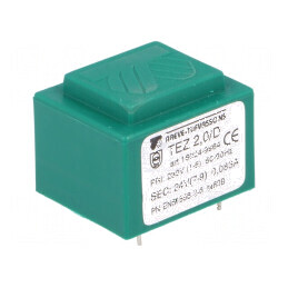Transformator încapsulat 2VA 230VAC 24V 83,3mA PCB IP00 | Electronic-mag.ro | Componente Electronice
