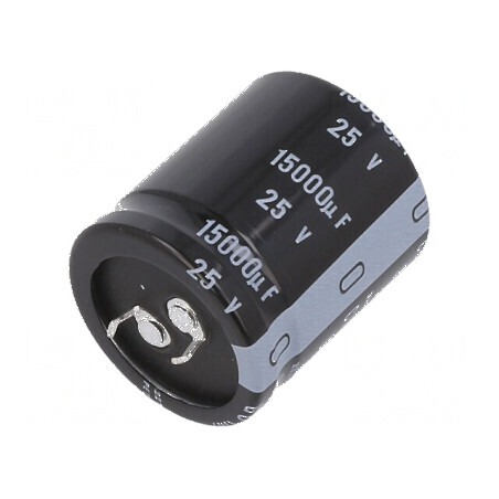 Condensator electrolitic SNAP-IN 15000uF 25V 30x35mm ±20% | Electronic-mag.ro | Componente Electronice