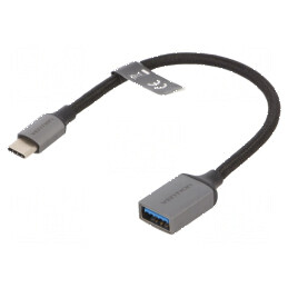 Cablu USB 3.0 A la C 0,15m gri | Electronic-mag.ro | Componente Electronice