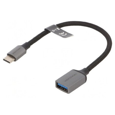 Cablu USB 3.0 A la C 0,15m gri | Electronic-mag.ro | Componente Electronice