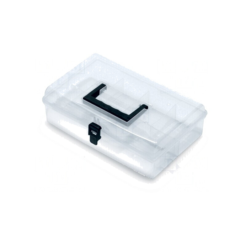 Container colectiv cu partiții transparent 295x195x85mm NUN | Electronic-mag.ro | Componente Electronice
