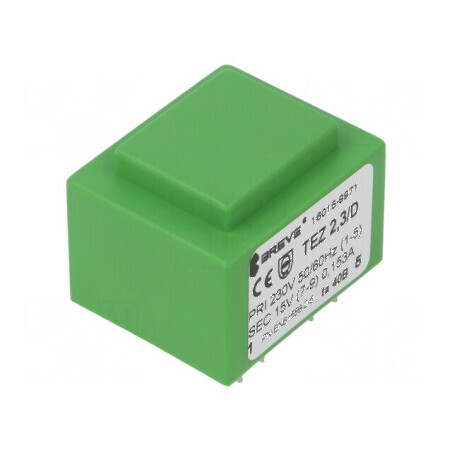 Transformator încapsulat 2,3VA 230VAC 15V 153mA PCB IP00 | Electronic-mag.ro | Componente Electronice