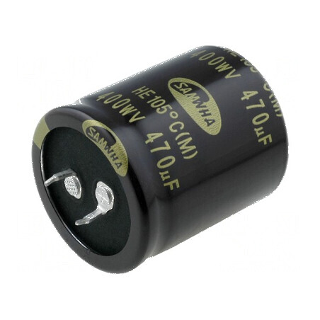 Condensator electrolitic SNAP-IN 470uF 400VDC Ø35x40mm ±20% | Electronic-mag.ro | Componente Electronice