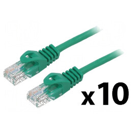 Cablul Patch U/UTP 5e CCA PVC Verde 0,25m 26AWG | Electronic-mag.ro | Componente Electronice