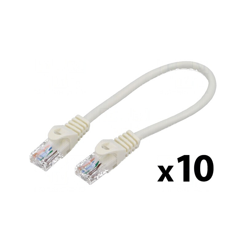 Patch cord U/UTP 5e 0,25m CCA PVC alb 26AWG | Electronic-mag.ro | Componente Electronice Patch cord U/UTP 5e 0,25m CCA PVC alb 26AWG | Electronic-mag.ro | Componente Electronice