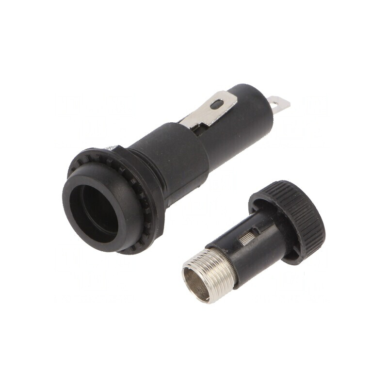 Clemă 6,3x32mm 15A 250VAC UL94V-1 pentru panou, Orificiu Ø15,2mm | Electronic-mag.ro | Componente Electronice