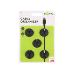 Set prindere autoadezivă neagră 5 bucăți | Electronic-mag.ro | Componente Electronice