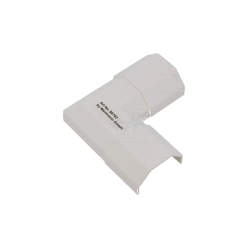 Conector unghiular alb W: 33mm H: 18mm | Electronic-mag.ro | Componente Electronice