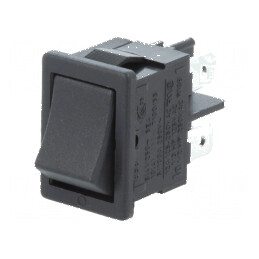 Rocker DPST 10A/250VAC ON-OFF IP40 100mΩ UL94V-0 cupru | Electronic-mag.ro | Componente Electronice