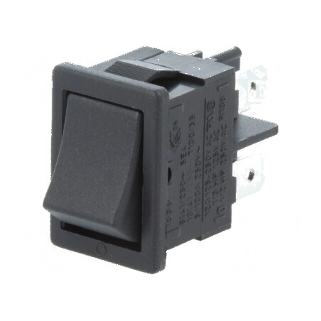 Rocker DPST 10A/250VAC ON-OFF IP40 100mΩ UL94V-0 cupru | Electronic-mag.ro | Componente Electronice