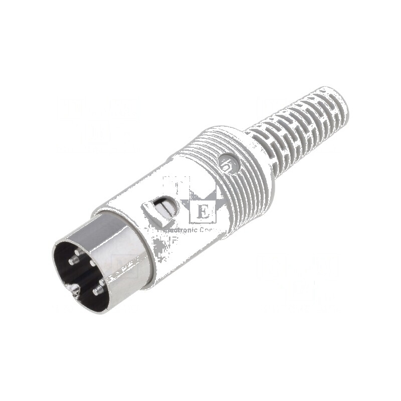 Conector DIN mufă tată 5 pini 240° pe cablu | Electronic-mag.ro | Componente Electronice