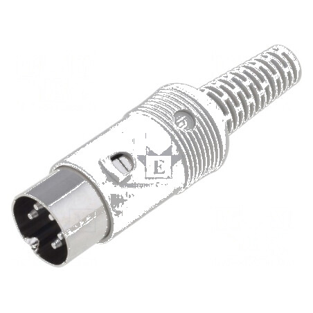 Conector DIN mufă tată 5 pini 240° pe cablu | Electronic-mag.ro | Componente Electronice