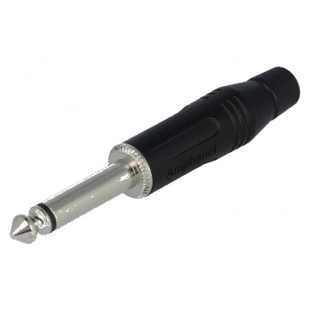 Conector Jack 6,3mm mufă tată mono, 2 piste, drept, pentru cablu | Electronic-mag.ro | Componente Electronice