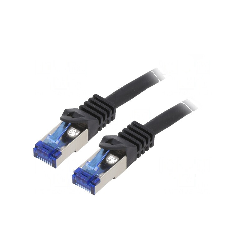 Cablul Patch S/FTP 6a 1,5m LSZH negru 26AWG | Electronic-mag.ro | Componente Electronice Cablul Patch S/FTP 6a 1,5m LSZH negru 26AWG | Electronic-mag.ro | Componente Electronice