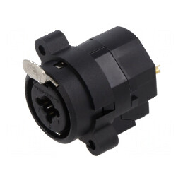 Conector Jack 6,3mm XLR Soclu Mamă Drept Lipire Combo I 3A | Electronic-mag.ro | Componente Electronice