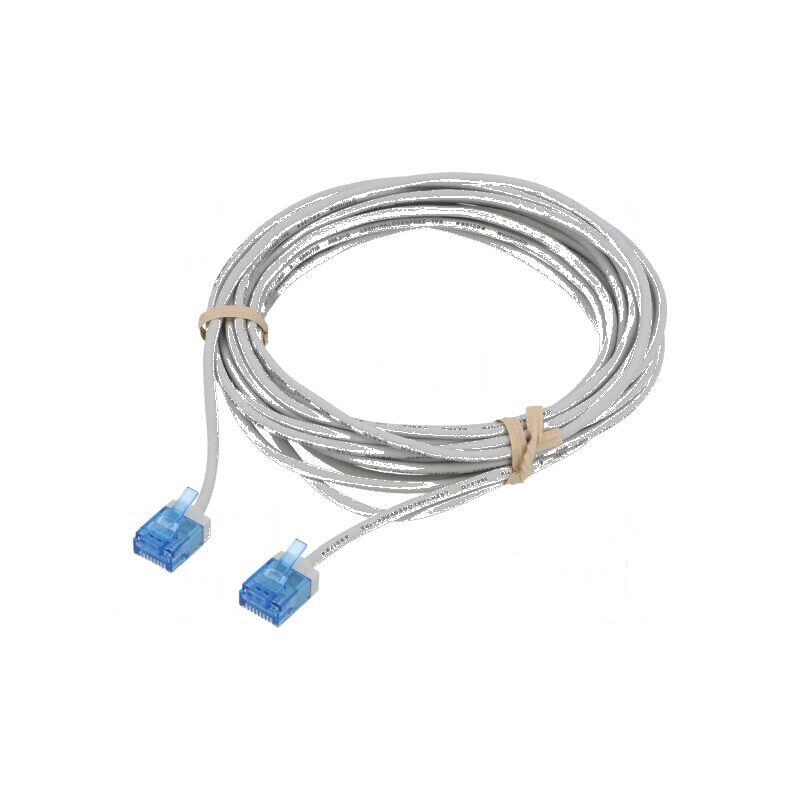 Patch cord U/FTP 6a 3m LSZH gri 32AWG aurit | Electronic-mag.ro | Componente Electronice