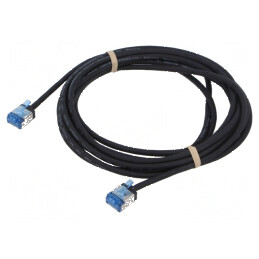 Patch cord U/FTP 6a 3m LSZH negru 32AWG | Electronic-mag.ro | Componente Electronice