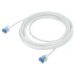 Cablaj U/FTP 6a 3m 32AWG Aurit Alb LSZH | Electronic-mag.ro | Componente Electronice