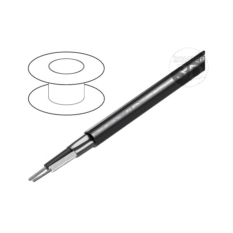 Cablu ecranat 1x2x24AWG Al-PET PVC 300V 30m 100ft | Electronic-mag.ro | Componente Electronice