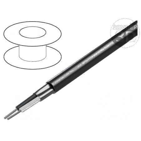 Cablu ecranat 1x2x24AWG Al-PET PVC 300V 30m 100ft | Electronic-mag.ro | Componente Electronice