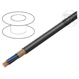 Cablu NYY 2x2,5mm² rotund cu sârmă Cu PVC negru 600V 1kV | Electronic-mag.ro | Componente Electronice