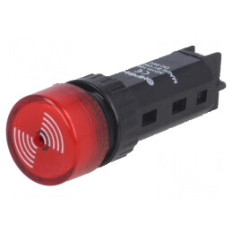 Semnalizator acustic 80dB fără iluminare IP40 Ø16mm 24VDC | Electronic-mag.ro | Componente Electronice