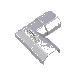 Conector unghiular argintiu 33mm x 18mm | Electronic-mag.ro | Componente Electronice
