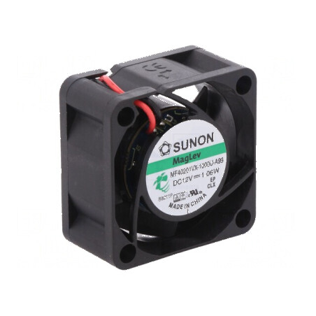 Ventilator DC axial 12V 40x40x20mm 18,25m3/h 27,5dBA | Electronic-mag.ro | Componente Electronice