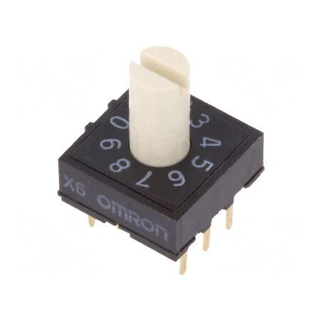 Întrerupător codificare DEC/BCD Poz: 10 THT 100MΩ Rizol | Electronic-mag.ro | Componente Electronice